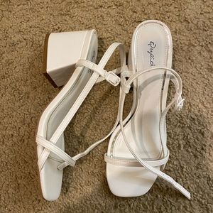 White block heels